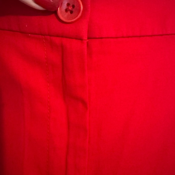 NWT Talbots Women's Vibrant Red PERFECT SKIMMER Capri Pant SZ: 16 BIN#S - Picture 6 of 11